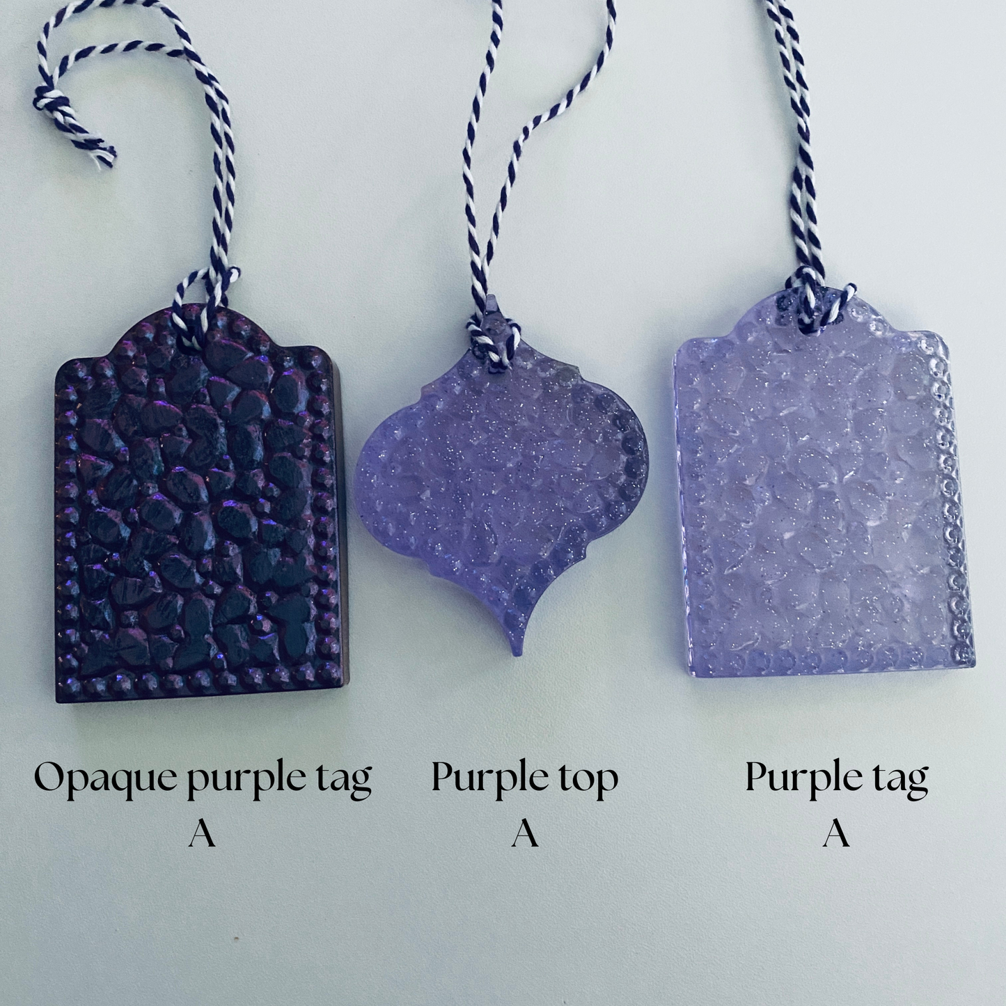 Textured Resin Ornaments - Individual