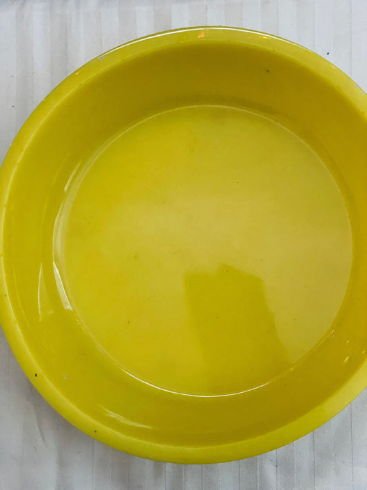 Yellow decorative bowl