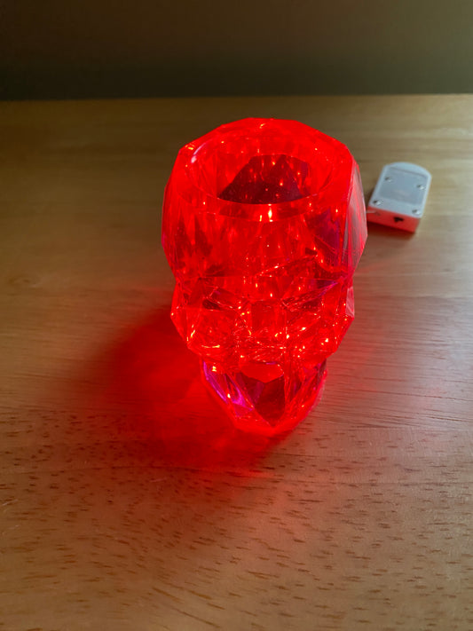 Light-Up Skull Planter