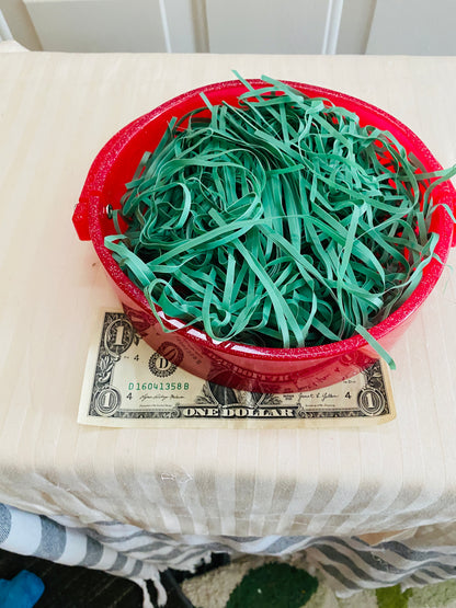 Hand-crafted resin basket