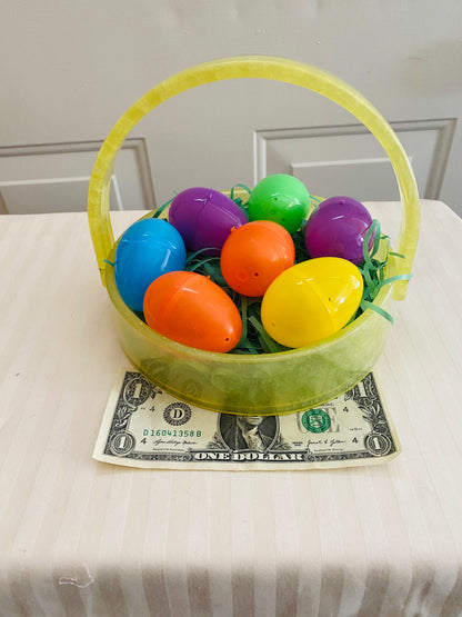 Hand-crafted resin basket