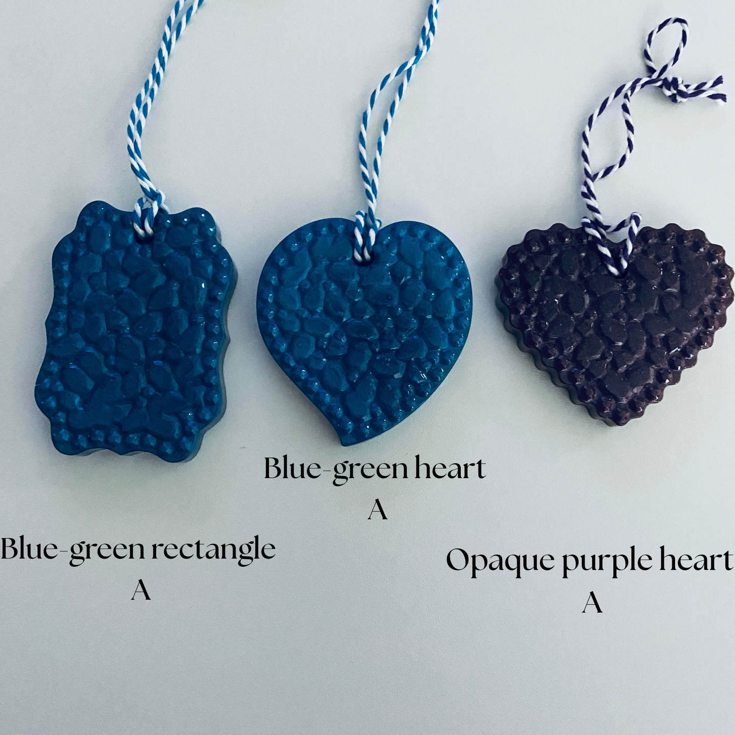 Textured Resin Ornaments - Individual