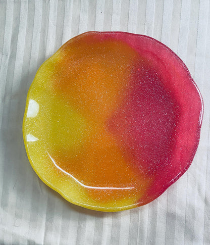 Sunrise resin succulent garden bowl set